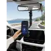 Araç İçi Dikiz Aynası Telefon Tutucu 360° Dönebilen Katlanabilir