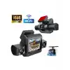 Araç Ön Arka İç Kamera Sistemi Full HD Hareket Sensörlü Kayıt Cihazı