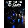 Araç Sibop Işığı 4lü Set Otomatik Yanan LED Lastik Aksesuarı