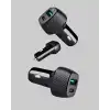 Araç Tipi Hızlı Şarj Adaptörü Type-C PD USB Çift Port Kompakt