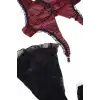 Askılı Bordo Renk Kadın Babydoll