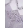 Askılı Gri Renk Gecelik