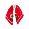 Atatürk İmzalı Zr Saten Fular 50*50 cm