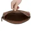 Awe 14 inç MacBook Ve Pc Uyumlu Deri Kılıf TN2 Kahve