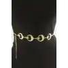Ay Yıldız Metal Zincir Kemer