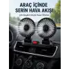 Ayarlanabilir Çift Başlıklı Sessiz Araç İçi Vantilatör