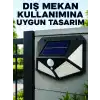 Bahçe Balkon Garaj ve Girişler İçin Güneş Enerjili Hareket Sensörlü LED Duvar Lambası
