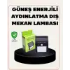 Bahçe ve Veranda İçin Güneş Paneli ile Otomatik Şarj Olan LED Duvar Lambası