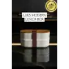 Bambu Kahvaltılık Saklama Kabı İki Bölmeli Büyük Lunch Box