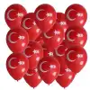 Bayraklı Balon 12inc 100 Parça Bx40