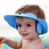 BEBEK BANYO ŞAPKASI DÜĞMELI KULAKLIKLI