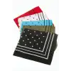 Benekli Desenli Keten Bandana 50*50