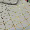 Beyaz Geometrik Desenli Mini Boy Karton Hediye Çantası