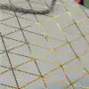 Beyaz Geometrik Desenli Orta Boy Karton Hediye Çantası