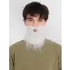 Beyaz Kırçıllı Takma Sakal Çocuk Yetişkin