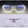 Beyaz Led Işıklı Parti Gözlüğü - Neon 3 Modlu