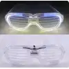 Beyaz Led Işıklı Parti Gözlüğü - Neon 3 Modlu