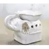 Beyaz Seramik Filli Buhurdanlık
