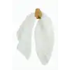 Beyaz Şifon Fular 50 cm