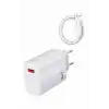 Beyaz Ultra Plus Hızlı Şarj Seti Şarj Adaptörü ve Kablosu 67W