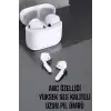 Beyaz Yeni Nesil Pro Bluetooth Kulaklık Yüksek Ses Kaliteli ANC Özelliği