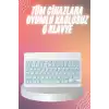 Bluetooh Wıreless Keyboard Siyah Q Klavye İOS Ipad Android Windows Uyumlu