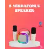 Bluetooth 5.0 Destekli Kablosuz Karaoke Hoparlör