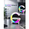 Bluetooth Hoparlör 15W Kablosuz Hızlı Şarj LED Gece Lambası