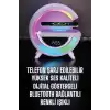 Bluetooth Hoparlör 15W Kablosuz Hızlı Şarj LED Gece Lambası