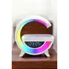 Bluetooth Hoparlör 15W Kablosuz Hızlı Şarj LED Gece Lambası