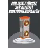 Bluetooth Hoparlör Şeffaf Mecha RGB Işıklı Çift Hoparlör 5.0 Bluetooth