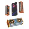 Bluetooth Hoparlör Şeffaf Mecha RGB Işıklı Çift Hoparlör 5.0 Bluetooth