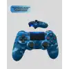 Bluetooth Kablosuz PS4 Gamepad Çift Motorlu Siyah Controller