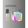 Bluetooth Karaoke Mikrofon ve Hoparlör Seti Taşınabilir