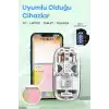 Bluetooth USB Çift Modlu Sessiz Mouse, Şeffaf Mıknatıslı Kapaklı, Type-C Şarjlı, DPI Ayarlı, Kablosuz 10m Çekim Mesafeli, Masaüstü Kısayol Tuşlu, Taşınabilir Şarjlı Mouse Turuncu