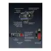 Bt57 Motosiklet Kask Kulaklık Intercom Işıklı Motorsiklet Interkom