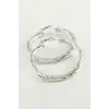 Burgulu Halka Küpe 4,5 cm