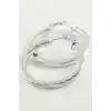 Burgulu Halka Küpe 5 cm