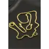 Burgulu Zincir Çelik Kolye 60 cm