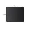 BX AKSESUAR 19X25 CM SİYAH OYUNCU MOUSEPAD DİKİŞLİ KAYMAZ TABAN MP01