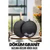 BX Çift Taraflı Döküm Granit Gözleme Bazlama Tavası