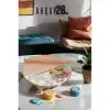 BX Çocuk 26 cm Ahşap Hamur Açma Masası Mini Oklava ile Oyun Hamuru Tahtası