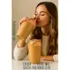 Inox Çelik Kahve Bardağı - 350 ml  SUS304 Çelik Termos Profesyonel LATTE