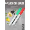 Limon Rendesi - Uzun Peynir Çikolata Sarımsak Rendesi 2 li set