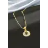 Cam Taşlı Zincir Kolye