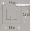 CATA CT 5183 1.5 W Radar Sensörlü Kare Koridor Aydınlatması 6400K Beyaz Işık