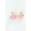 CCB Gül Kurusu Gold Çift Renk Küpe