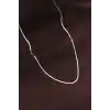 Çelik Gümüş Renk 60 cm İnce İtalyan Zincir Kolye