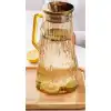 Çelik Kapaklı Cam Sürahi 1800 ml