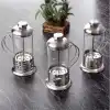 Çelik Kulplu Cam French Press - 350 ml